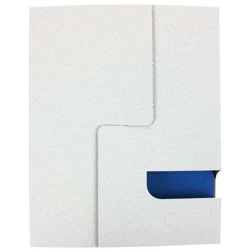 Fellowes 1/16" Navy Blue Grain Thermal Binding Covers - 10pk
