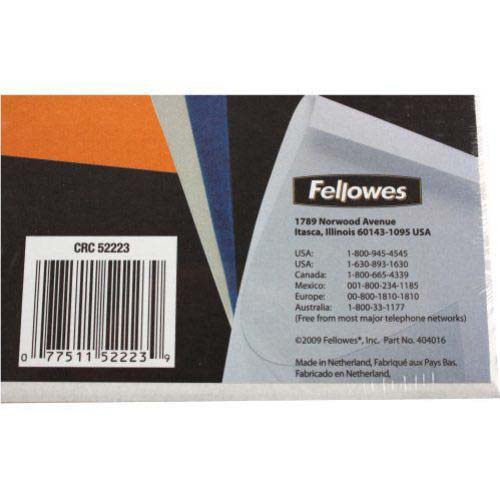 Fellowes 1/4" Blue Grain Thermal Binding Covers - 10pk