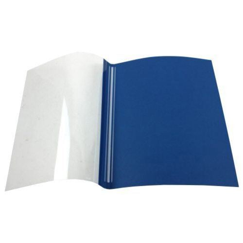 Fellowes 1/4" Blue Grain Thermal Binding Covers - 10pk