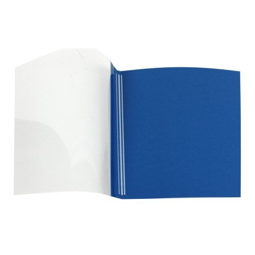 Fellowes 1/8" Navy Blue Grain Thermal Binding Covers - 10pk