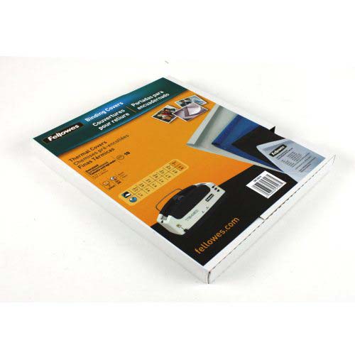 Fellowes 1" Black Linen Thermal Binding Covers 10pk - 5257001 - Clearance Sale