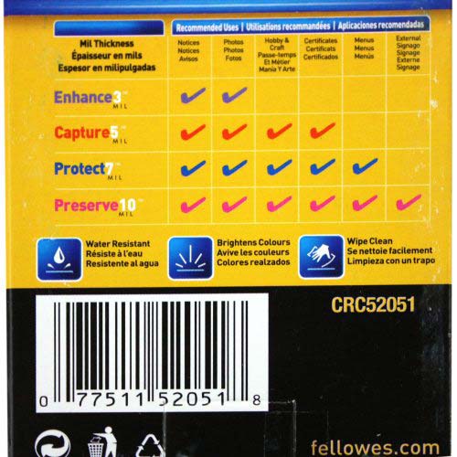 Fellowes 10mil Punched ID Card Laminating Pouches 100pk - 52051 Clearance Sale
