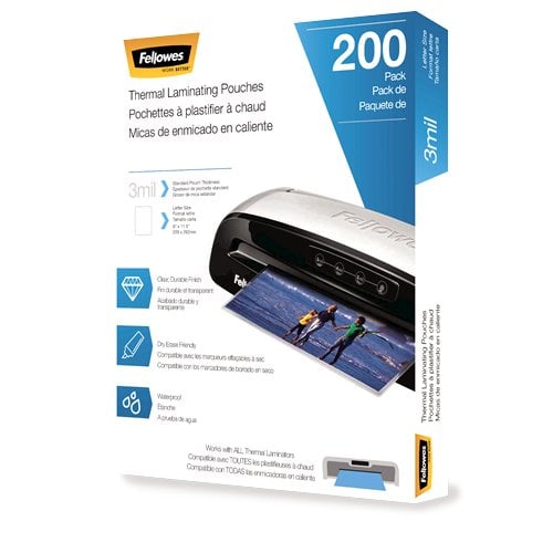 Fellowes Letter Size Thermal Laminating Pouches