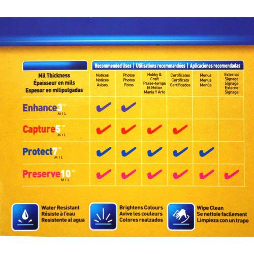 Fellowes 5mil ID Card Pouches with Slots and Clips 25pk - 52033