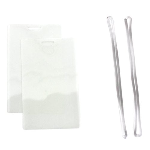Fellowes 5mil Punched Luggage Tag Pouches with Loops