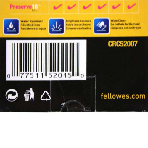Fellowes 5mil Unpunched ID Card Laminating Pouches 100pk - 52015