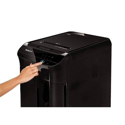 Fellowes AutoMax 350C Auto Feed Level P-4 Cross-Cut Shredder - 4964001
