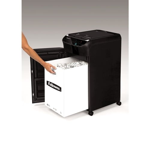 Fellowes AutoMax 350C Auto Feed Level P-4 Cross-Cut Shredder - 4964001