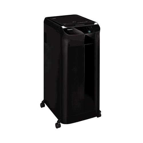 Fellowes AutoMax 550C Auto Feed Level P-4 Cross-Cut Shredder - 4963001