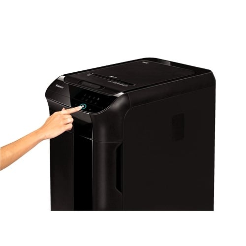 Fellowes AutoMax 550C Auto Feed Level P-4 Cross-Cut Shredder - 4963001