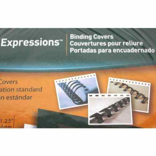 Fellowes Black Grain Binding Covers