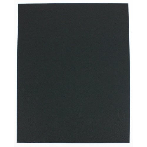 Fellowes Black Grain Letter Size Binding Covers 25pk - 5217501