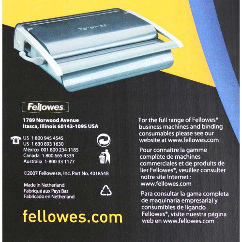 Fellowes Black Linen Binding Covers