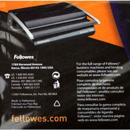 Fellowes Black Linen Oversize Binding Covers 200pk - 52115