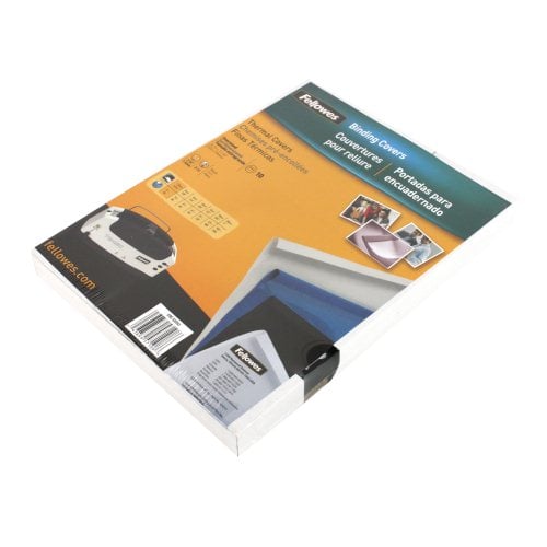 Fellowes Black Linen Thermal Binding Covers - 10pk
