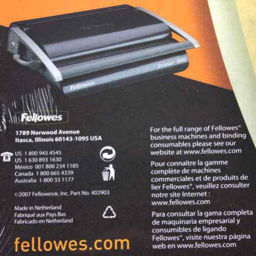 Fellowes Copylux Printable Light Gray Letter Size Covers - 50pk