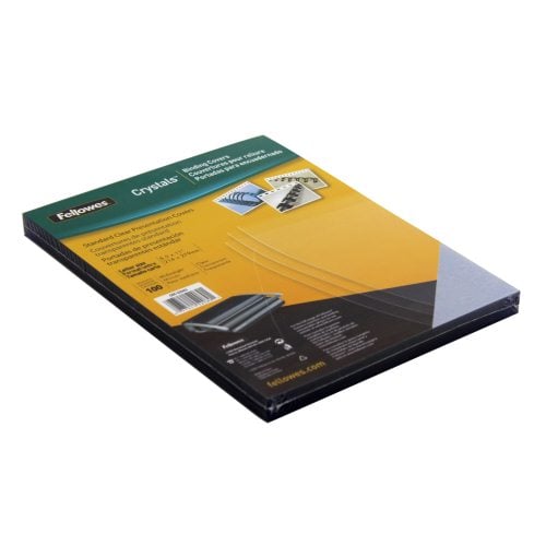 Fellowes Crystals Clear Letter Size Binding Covers 100pk - 52089