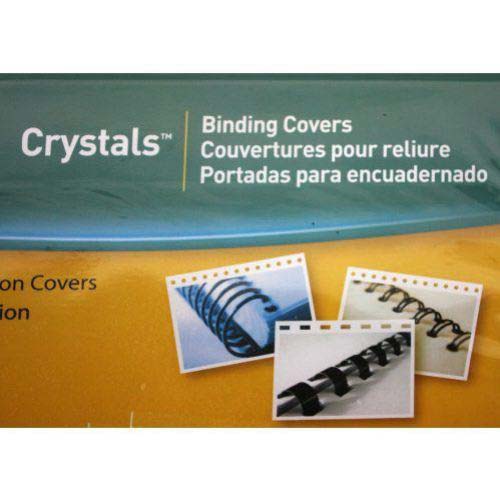 Fellowes Crystals Clear Letter Size Binding Covers 25pk - 52043