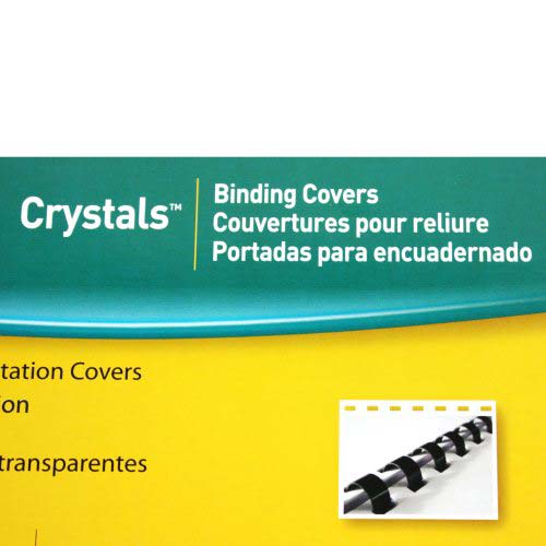 Fellowes Crystals Clear Letter Size Pre-Punched Covers 100pk - 5293701