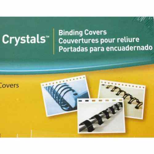 Fellowes Crystals Clear Oversize Binding Covers 25pk - 52309