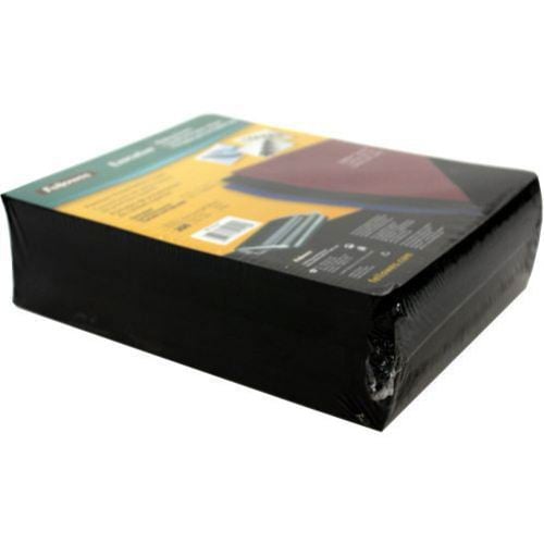Fellowes Executive Black Oversize Binding Covers 200pk - 52149