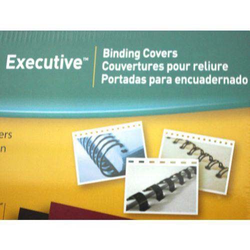 Fellowes Executive Black Oversize Binding Covers 200pk - 52149