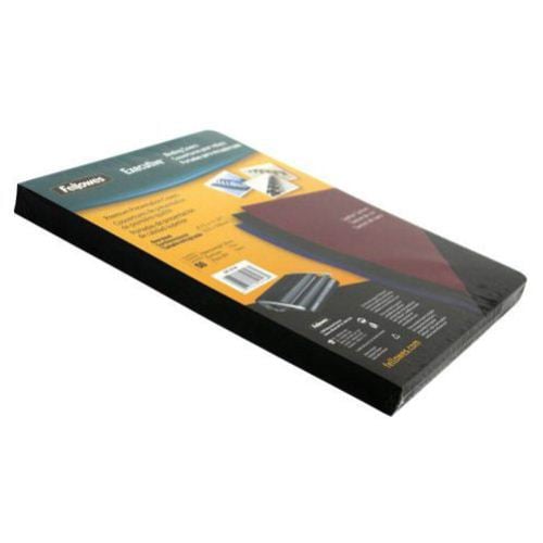 Fellowes Executive Black Oversize Binding Covers 50pk - 52146