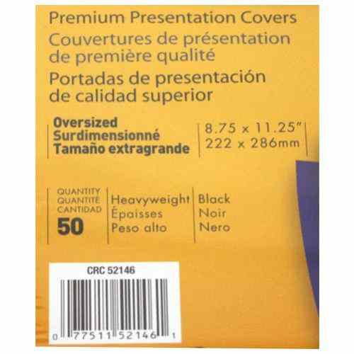 Fellowes Executive Black Oversize Binding Covers
