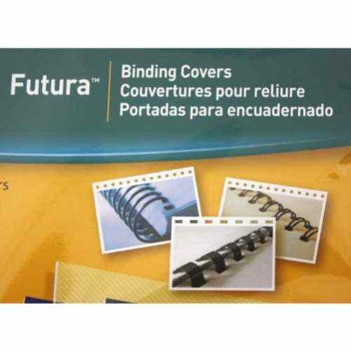 Fellowes Futura Black Letter Size Binding Covers 25pk - 5224901