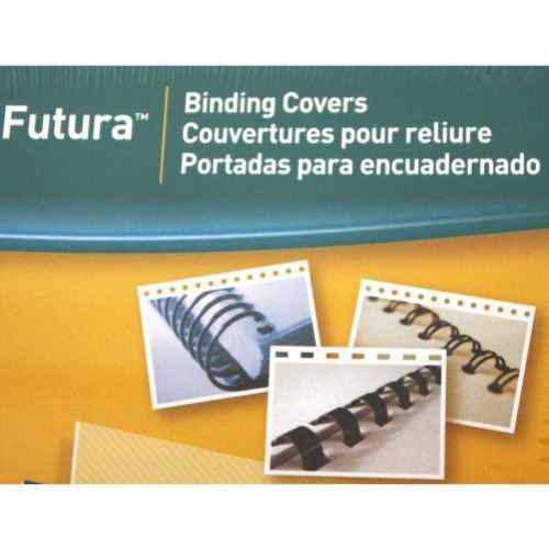 Fellowes Futura Lined Clear Binding Covers - 25pk