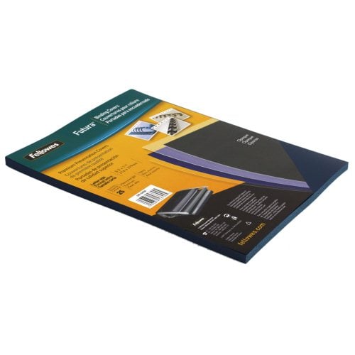 Fellowes Futura Navy Blue Letter Size Binding Covers - 25pk