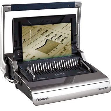 Fellowes Galaxy 500 Manual Plastic Comb Binding Machine - 5218201