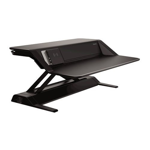 Fellowes Lotus DX Black Sit-Stand Workstation - 8080301
