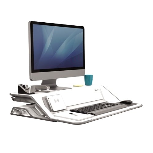 Fellowes Lotus DX White Sit-Stand Workstation - 8080201