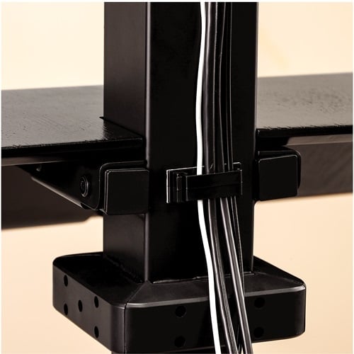 Fellowes Lotus VE Black Dual Display Sit-Stand Workstation - 8082001