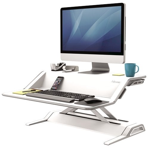 Fellowes Lotus White Sit-Stand Workstation - 9901