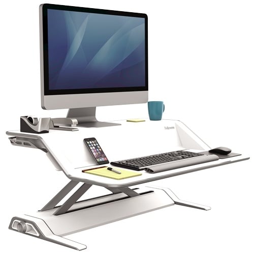 Fellowes Lotus White Sit-Stand Workstation - 9901