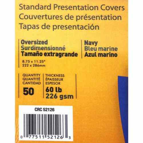 Fellowes Navy Grain Binding Covers
