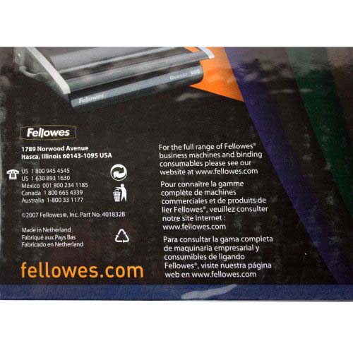 Fellowes Navy Grain Letter Size Binding Covers 200pk - 52125
