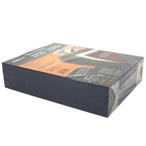 Fellowes Navy Grain Letter Size Binding Covers 200pk - 52125