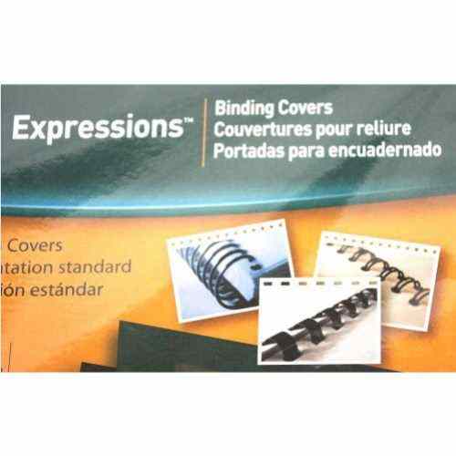 Fellowes Navy Grain Letter Size Binding Covers 50pk - 52124