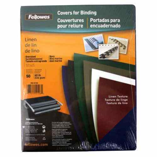 Fellowes Navy Linen Binding Covers