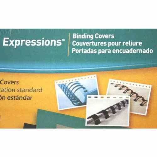 Fellowes Navy Linen Letter Size Binding Covers - 50pk