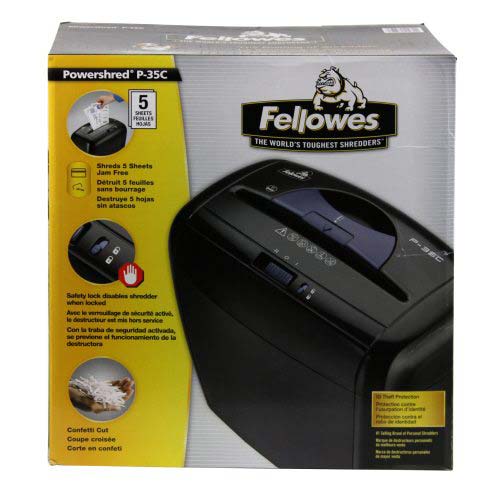Fellowes P-35C Deskside Cross Cut Paper Shredder - 3213501