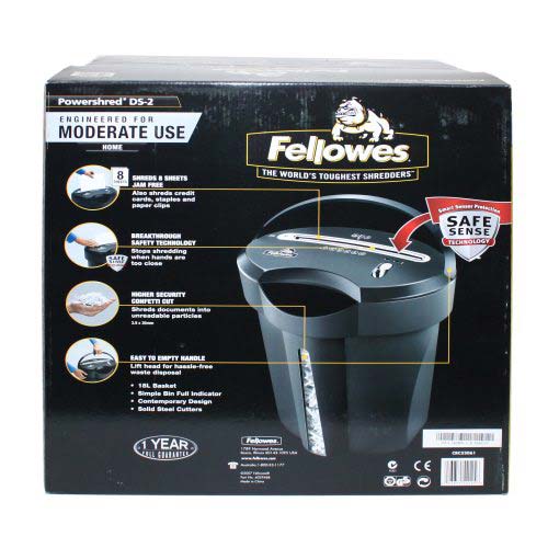 Fellowes Powershred DS-2 Cross Cut Paper Shredder