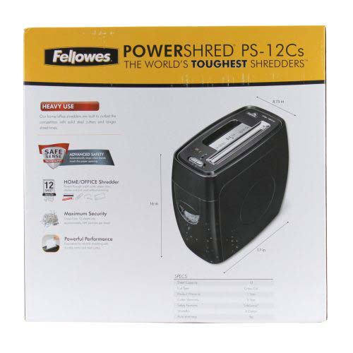Fellowes Powershred PS-12Cs Cross-Cut Shredder - 3271301