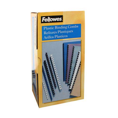 Fellowes Premium 1-1/4" White Plastic Binding Combs 50pk - 52396
