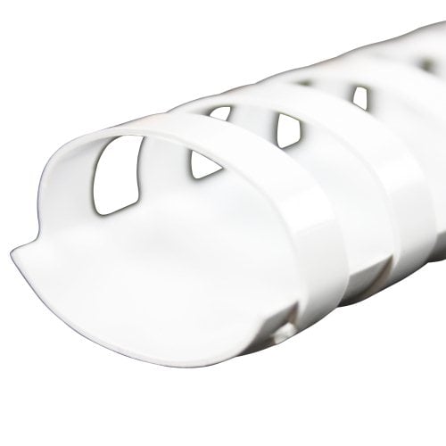 Fellowes Premium 1-1/4" White Plastic Binding Combs 50pk - 52396