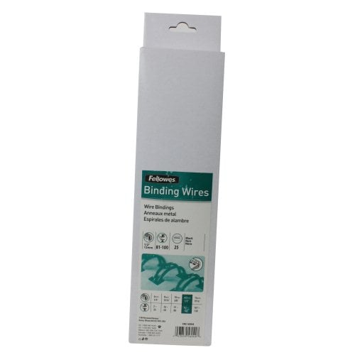Fellowes Premium 1/2" Black Wire Binding Elements 25pk - 5255401