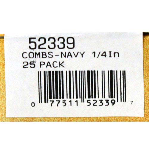 Fellowes Premium 1/4" Navy Blue Plastic Binding Combs 25pk